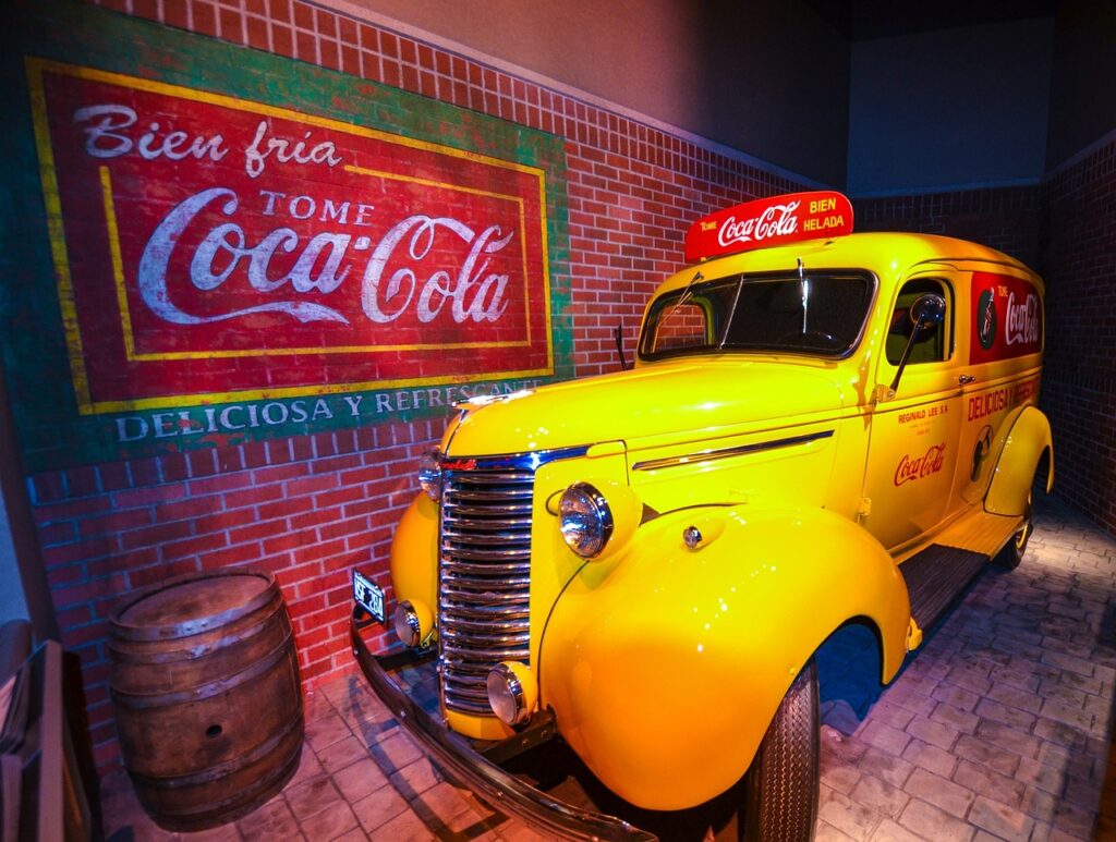 World of Coca-Cola, yellow cab