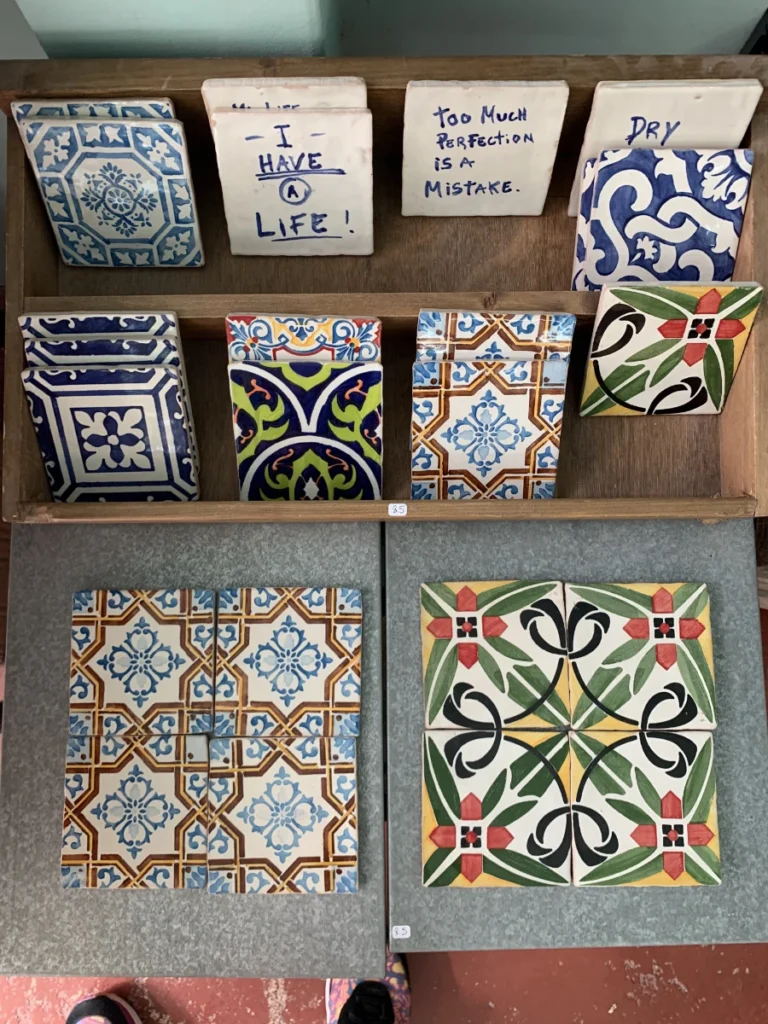 colorful tiles in porto portugal